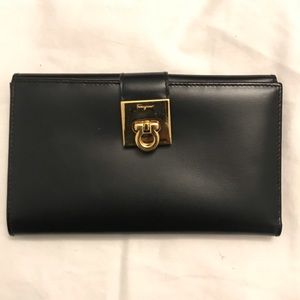 Salvatore Ferragamo Ladies black wallet